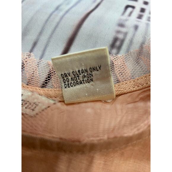 Nikki Valenti Top Women 6 Sleeveless Ruffle Scoop Neck Button Pleat Irish Linen - Picture 10 of 12